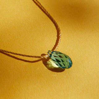 Light Prism Crystal Silk Slider Necklace
