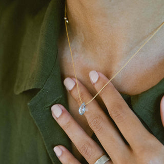 Light Prism Crystal Silk Slider Necklace