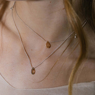 Light Prism Crystal Silk Slider Necklace
