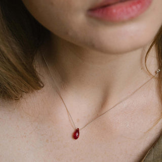 Light Prism Crystal Silk Slider Necklace