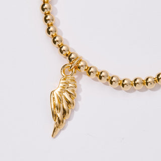 Angel Wing Stretch Beaded Bracelet