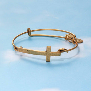 Cross Symbol Wrap Expandable Bangle