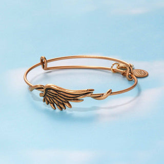 Angel Wing Symbol Wrap Expandable Bangle