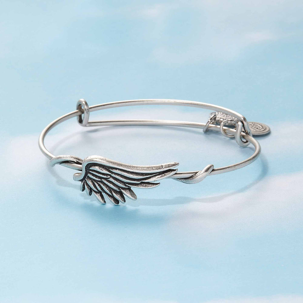 Thank You Alex And Ani Give Thanks Angel Wing Expandable Bangle &LIVY