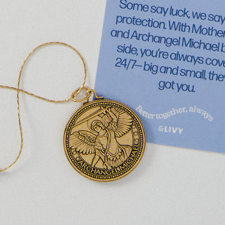 Mother Mary & Archangel Michael Protection Chain Necklace