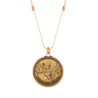Mother Mary + Archangel Gabriel Guidance Silk Slider Necklace
