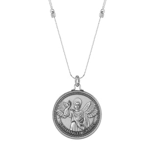 Mother Mary + Archangel Gabriel Guidance Silk Slider Necklace