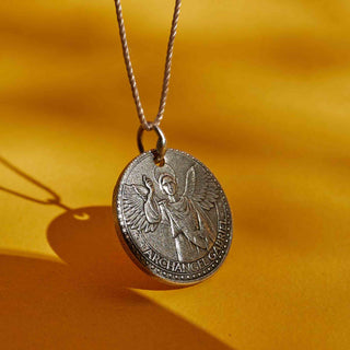 Mother Mary + Archangel Gabriel Guidance Silk Slider Necklace