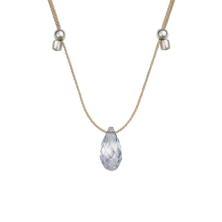 Light Prism Crystal Silk Slider Necklace