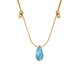 Light Prism Crystal Silk Slider Necklace