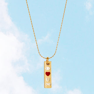 Eye Heart You Infinity- Expandable Necklace