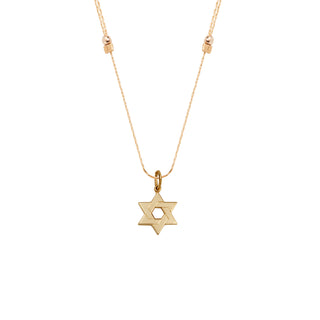 Star of David Chain Slider Necklace