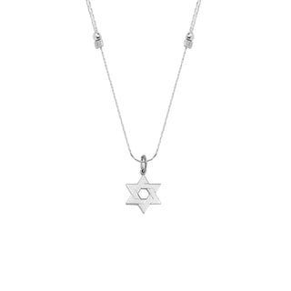 Star of David Chain Slider Necklace
