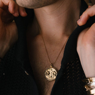 Lord’s Prayer Peek-A-Boo Prayer Medallion Necklace