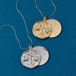 Lord’s Prayer Peek-A-Boo Prayer Medallion Necklace
