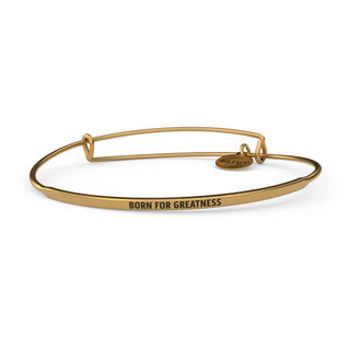 Born For Greatness Bracelet | Antique gold posy engraved BORN FOR GREATNESS