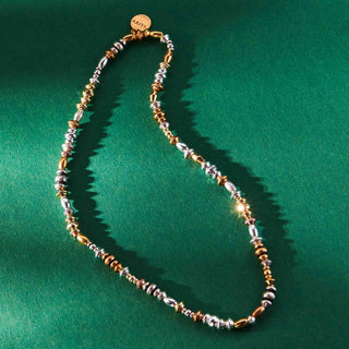 CREDA BEADS-Can You Dig It? Multi Beaded Stretch Necklace