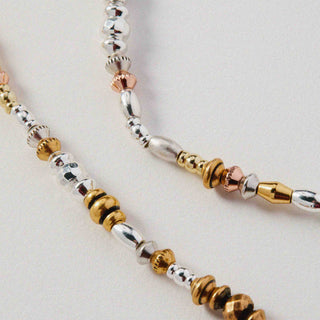 CREDA BEADS-Can You Dig It? Multi Beaded Stretch Necklace Detail of Beads