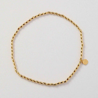 It's a Gas! Beaded Stretch Necklace Gold