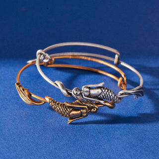 Mermaid Symbol Wrap Expandable Bangles