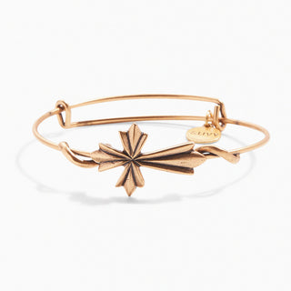 Ornate Cross Symbol Wrap Expandable Bangle