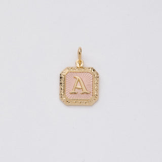 Two Tone Letter Charm