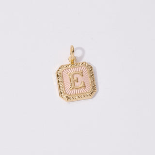 Two Tone Letter Charm