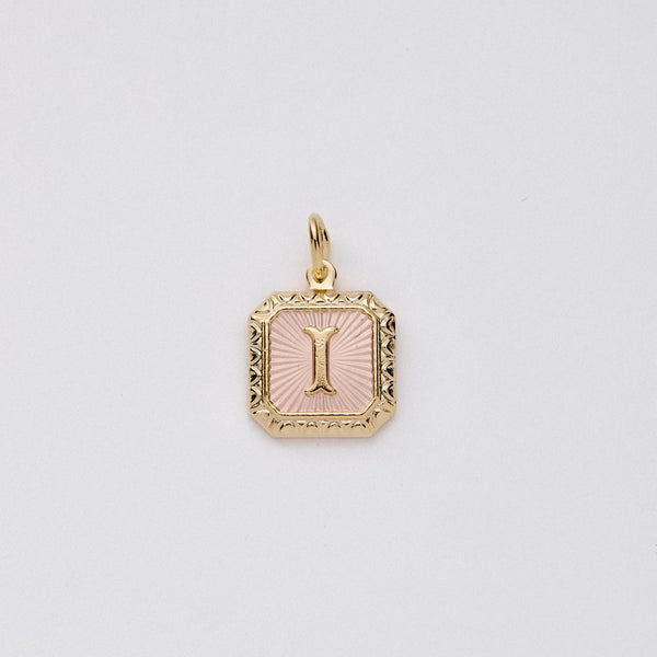 Two Tone Letter Charm