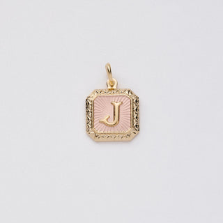 Two Tone Letter Charm