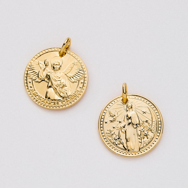 Mother Mary & Archangel Gabriel Guidance Charm