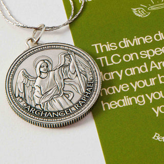 Mother Mary & Archangel Raphael Healing Chain Necklace