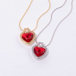 Crystal Heart to Heart Expandable Necklace