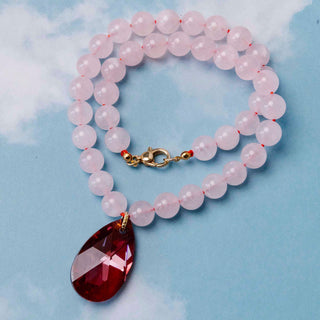Rose Quartz Gemstone Necklace