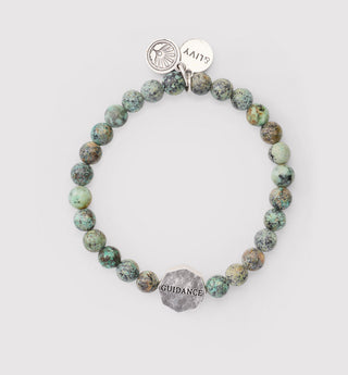 Divine Guidance African Turquoise Stretch Bracelet