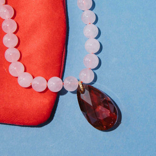 Rose Quartz Gemstone Necklace