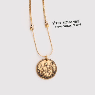 Mother Mary & Archangel Raphael Healing Chain Necklace