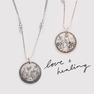 Mother Mary & Archangel Raphael Healing Chain Necklace