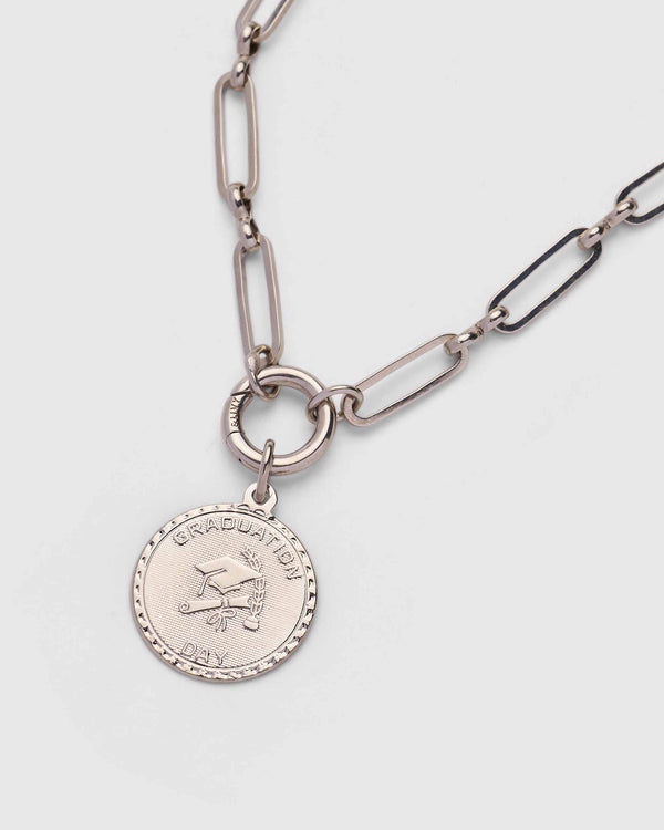 Grad Cap Round Charm