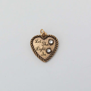Let The Light In Heart Charm