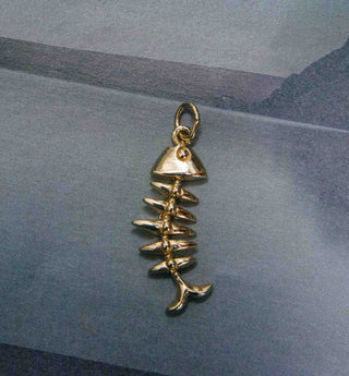 The Skeleton Fish Charm