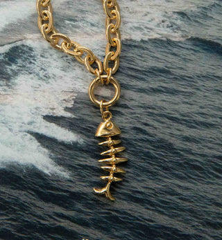 The Skeleton Fish Charm