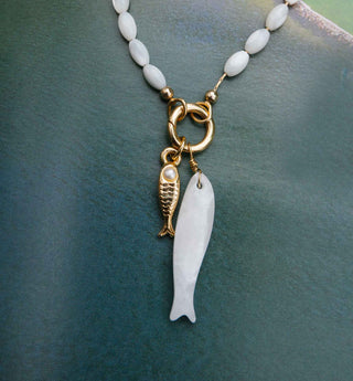 The Gemstone Fish Charm
