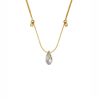 Light Prism Crystal Necklace Sliders