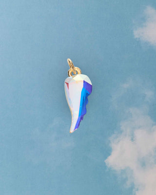 Crystal Angel Wing Charm