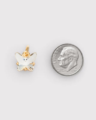 Crystal Butterfly Charm