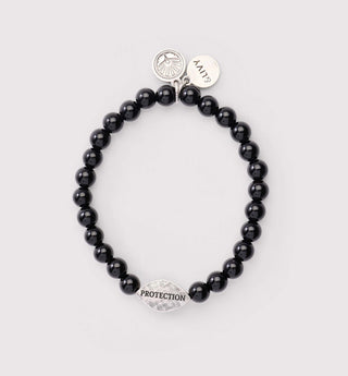 Divine Grounding Onyx Stretch Bracelet