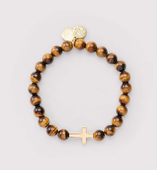 Divine Faith Tiger's Eye Stretch Bracelet