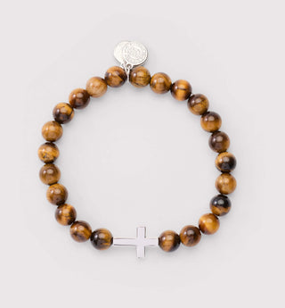 Divine Faith Tiger's Eye Stretch Bracelet