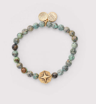 Divine Guidance African Turquoise Stretch Bracelet