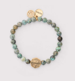 Divine Guidance African Turquoise Stretch Bracelet